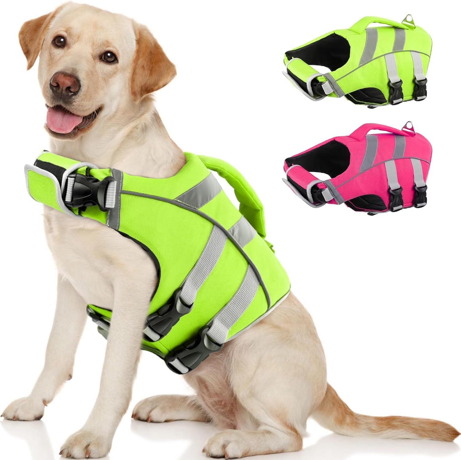Amazon | Kuoser犬用ライフジャケット 大型犬用 ライフセーバー 救命